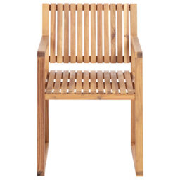 Beliani Set Of 2 Garden Chairs With Cushions Sassari Premium Certified Acacia Wood Light Beige - thumbnail 7