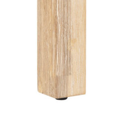 Beliani Grey Fibre Cement Outdoor Garden Stool With Acacia Wood Base - W50 X D40 X H45Cm - thumbnail 5