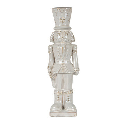 Alora Ceramic Nutcracker With Stocking Festive Ceramic Figure - image 1