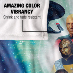 Star Trek 30 Silky Crew Supersoft Blanket Blue/multicoloured (One Size) - thumbnail 4
