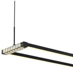 Luminosa Lighting Luminosa Mariella Pendant Ceiling Light Matt Black Led Dimmable 2700-6000K Remote Control - thumbnail 4