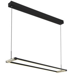 Luminosa Lighting Luminosa Mariella Pendant Ceiling Light Matt Black Led Dimmable 2700-6000K Remote Control - thumbnail 1