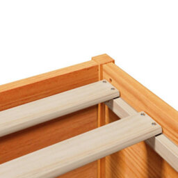 Berkfield Bed Frame With Headboard Wax Brown 160X200 Cm Solid Wood Pine - thumbnail 9