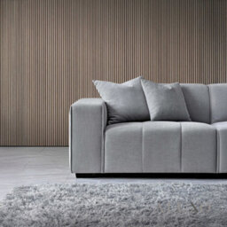 Aluxo Leonard Boucle Right Hand Facing Corner Sofa Rhf Cloudy Grey Medium Block - thumbnail 4