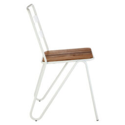 Orsina White Metal Chair, Ready To Enjoy Metal Outdoor Chair, Effortless Cleaning Metal Chair, Versatile Small Chair - thumbnail 3