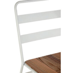 Orsina White Metal Chair, Ready To Enjoy Metal Outdoor Chair, Effortless Cleaning Metal Chair, Versatile Small Chair - thumbnail 7