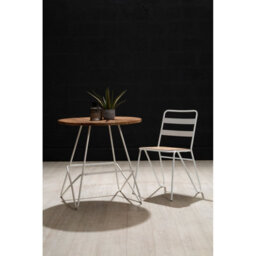 Orsina White Metal Chair, Ready To Enjoy Metal Outdoor Chair, Effortless Cleaning Metal Chair, Versatile Small Chair - thumbnail 5