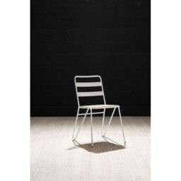 Orsina White Metal Chair, Ready To Enjoy Metal Outdoor Chair, Effortless Cleaning Metal Chair, Versatile Small Chair - thumbnail 6