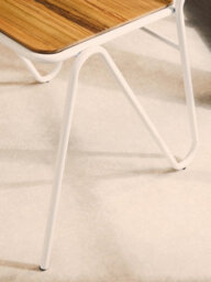 Orsina White Metal Chair, Ready To Enjoy Metal Outdoor Chair, Effortless Cleaning Metal Chair, Versatile Small Chair - thumbnail 9