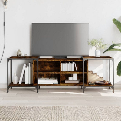 Walplus Tv Cabinet Smoked Oak 153X37X50 Cm Engineered Wood - image 1