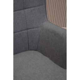 Orsina Durable Grey Fabric Armchair With Black Legs, High Back Patterned Armchair, Easy To Maintain Bucket Chair - thumbnail 9