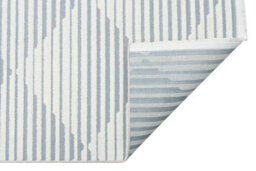 Blue Outdoor Rug, Geometric Striped Stain-Resistant Rug For Patio Decks, 3mm Modern Outdoor Area Rug-160Cm X 220Cm - thumbnail 6
