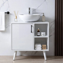 Under Sink Cabinet Bathroom Basin Unit Cupboard Storage Furniture - thumbnail 4