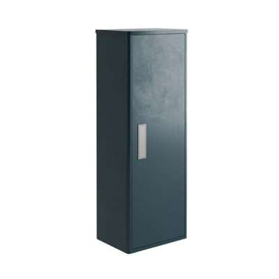 Plum&clay Canaria Blue Wall Hung Bathroom Tall Storage Cabinet (H)1500mm (W)430mm - image 1