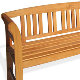 Casaria Rose 3 Seater Wooden Garden Bench, Fsc-Certified Eucalyptus Wood, 158X43X82Cm, Outdoor Furniture, Armrests & Backrest - thumbnail 7