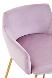 Orsina Pink Velvet Low Back Bar Chair, Contemporary Gold Finish Metal Frame Barstool, Modern Home Bar Seating - thumbnail 5
