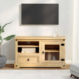Berkfield Durable Tv Cabinet Corona 100X45X58 Cm Solid Wood Pine - thumbnail 3