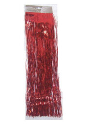 Decoris Red Lametta Foil Tinsel Garland Strands Christmas Tree Tinsel 50Cm X 40Cm - thumbnail 2