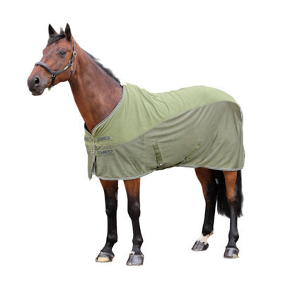 Tempest Original Mesh Horse Cooler Rug Khaki Green (60In) - image 1