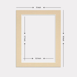 Ak Frames 14X11 Ivory Picture Mounts To Fit A4 Aperture Size - Mount Board Only (No Frame Included) - thumbnail 3