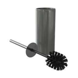 GoodHome Koros Anthracite Ceramic, Polypropylene (Pp) & Stainless Steel Toilet Brush & Holder - thumbnail 2
