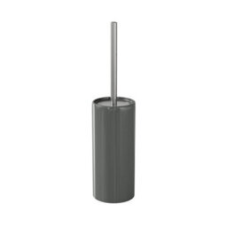 GoodHome Koros Anthracite Ceramic, Polypropylene (Pp) & Stainless Steel Toilet Brush & Holder - thumbnail 1