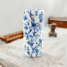 Minster 18 Inch Round Bird Umbrella Stand - L20 X W20 X H46 Cm - Blue/white - thumbnail 4