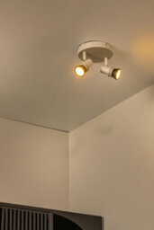 Lucide Kianti - Ceiling Spotlight 15 Cm - 2Xgu10 - Taupe - thumbnail 3