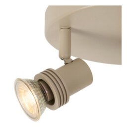 Lucide Kianti - Ceiling Spotlight 15 Cm - 2Xgu10 - Taupe - thumbnail 4