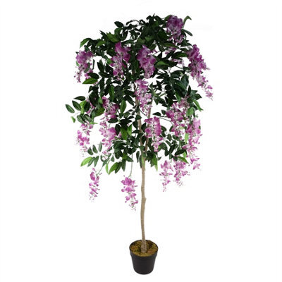 Leaf Artificial 150Cm Light Pink Wisteria Tree - image 1
