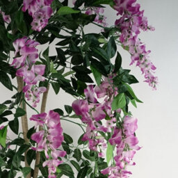 Leaf Artificial 150Cm Light Pink Wisteria Tree - thumbnail 5