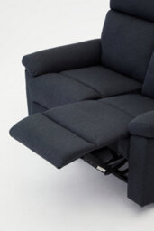 Home Detail Brody Sofa Suite 2 Seater Manual Recliner Dark Grey Padded Fabric - thumbnail 8