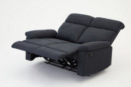 Home Detail Brody Sofa Suite 2 Seater Manual Recliner Dark Grey Padded Fabric - thumbnail 6