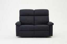 Home Detail Brody Sofa Suite 2 Seater Manual Recliner Dark Grey Padded Fabric - thumbnail 3
