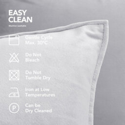 Deconovo Set Of 2 Cushion Covers 55Cm X 55Cm 22X22 Inches Flanges Pillowcases For Living Room With Invisible Zipper Baby Grey - thumbnail 4