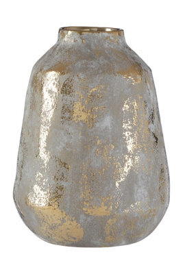 Orsina Orvena Grey And Gold Ceramic Vase - image 1