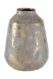 Orsina Orvena Grey And Gold Ceramic Vase - thumbnail 5