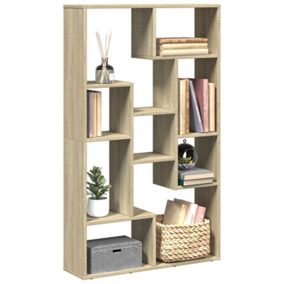 Berkfield Bookcase Sonoma Oak 72X20X120 Cm Engineered Wood - image 1