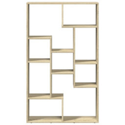 Berkfield Bookcase Sonoma Oak 72X20X120 Cm Engineered Wood - thumbnail 5