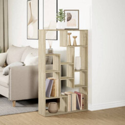 Berkfield Bookcase Sonoma Oak 72X20X120 Cm Engineered Wood - thumbnail 4
