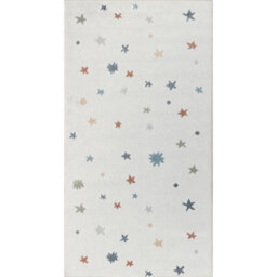 Livabliss Lillian-Kids Beige Orange Green Grey Washable Rug For Children's Rooms 80 X 150 Cm Easy Care, Non Shedding - thumbnail 1