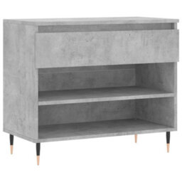 Vidaxl Shoe Cabinet Concrete Grey 70X36X60 Cm Engineered Wood - thumbnail 2