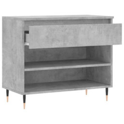 Vidaxl Shoe Cabinet Concrete Grey 70X36X60 Cm Engineered Wood - thumbnail 5