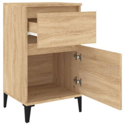 Berkfield Bedside Cabinets 2 Pcs Sonoma Oak 40X35X70 Cm - thumbnail 8