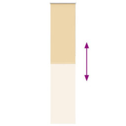 Berkfield Roller Blind Blackout Beige 55X230 Cm Fabric Width 50.7 Cm Polyester - thumbnail 5