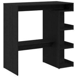 Walplus Bar Table Black Oak 100 X 48 X 101.5 Cm Engineered Wood - thumbnail 5