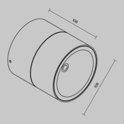 Luminosa Lighting Luminosa Spin Outdoor Surface Mounted Downlight Graphite 3000K 1050Lm Ip54 - thumbnail 3
