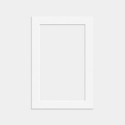 Ak Frames 6X4 White Picture Mounts To Fit 5X3 Aperture Size - Mount Board Only (No Frame Included) - image 1