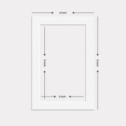 Ak Frames 6X4 White Picture Mounts To Fit 5X3 Aperture Size - Mount Board Only (No Frame Included) - thumbnail 3