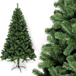 Uetian 5Ft Artificial Green Xmas Tree Small Spruce For Home Office Party Use 600 Pvc Tips Metal Stand No Decoration Added - thumbnail 7
